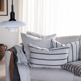 Melvin tyynynpäällinen 50x50, taupe stripe