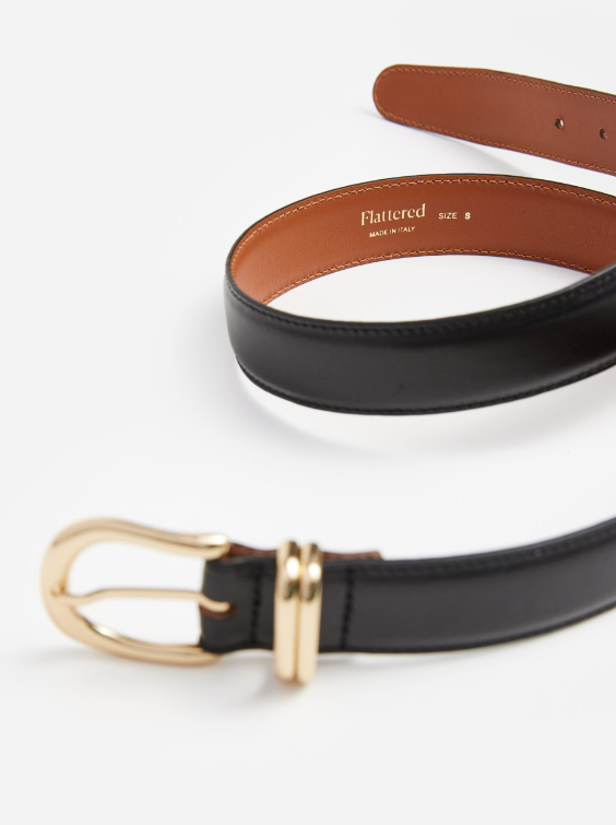 Flattered - Beatrice vyö, leather black