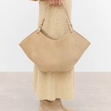 Flattered - Dilba Mini Tote Bag Suede Sand