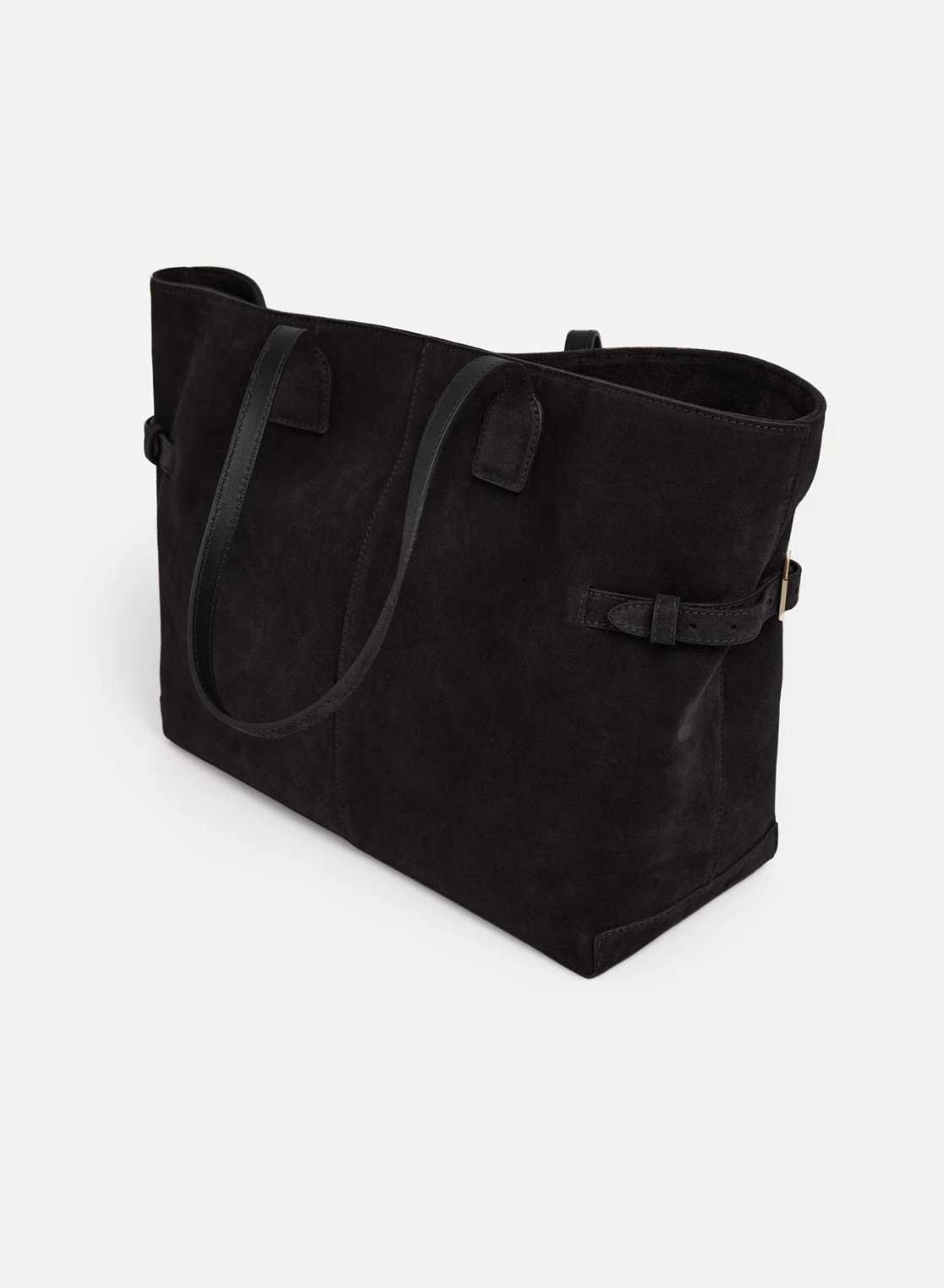 Flattered - Lesley tote bag, suede black
