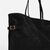 Flattered - Lesley tote bag, suede black