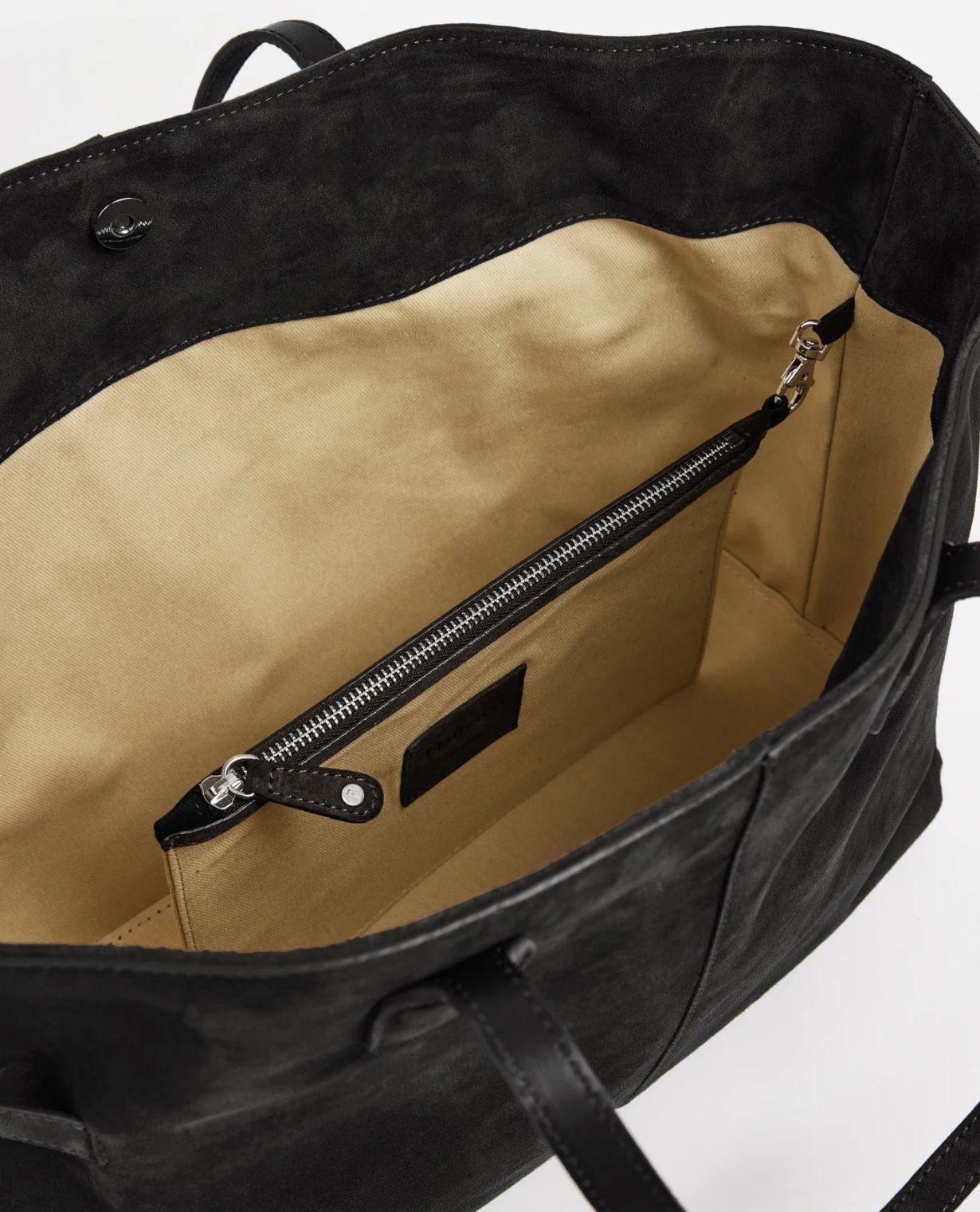 Flattered - Lesley tote bag, suede black