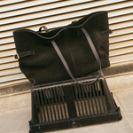 Flattered - Lesley tote bag, suede black