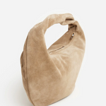 Flattered - Alva shoulder bag, suede sand