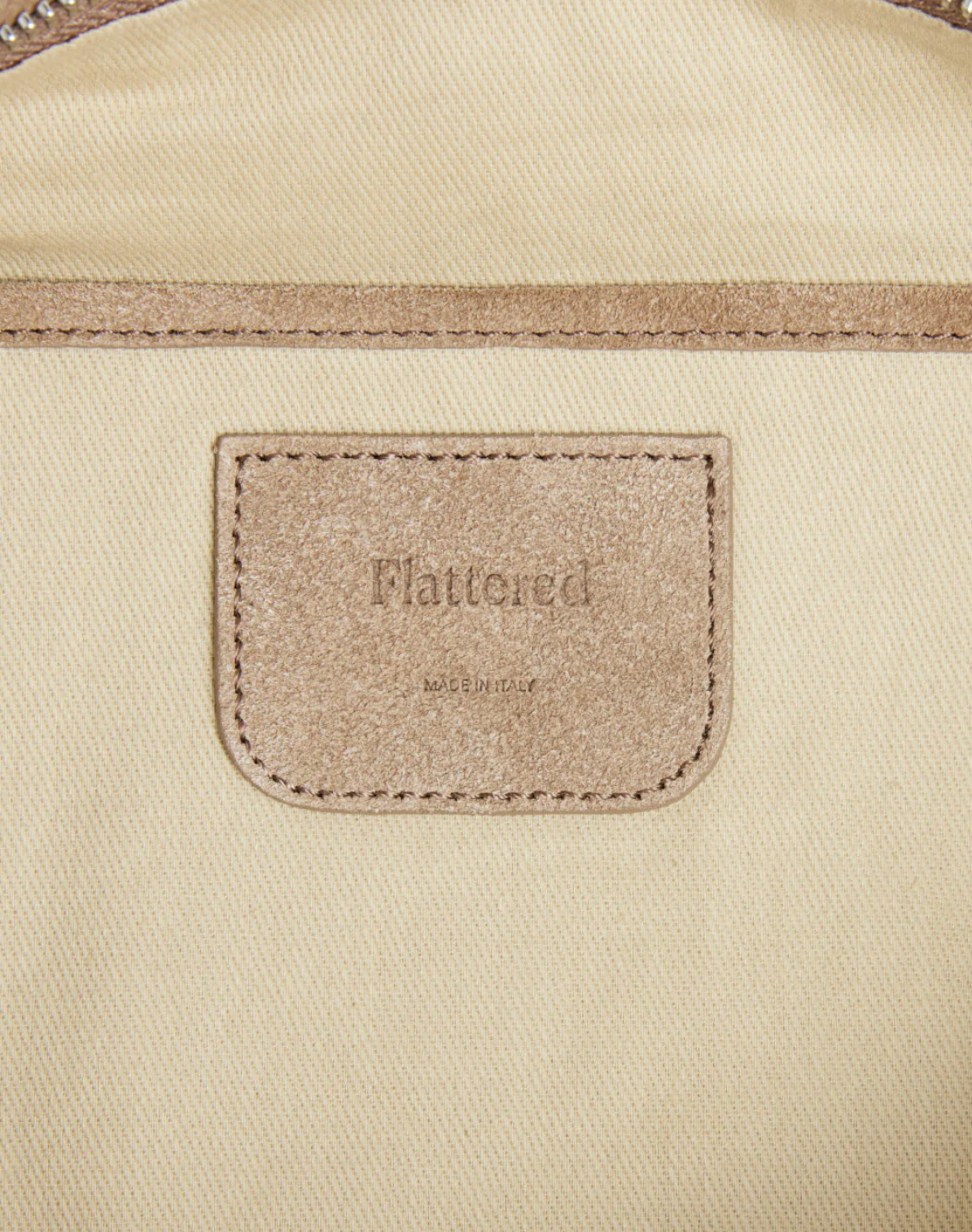Flattered - Alva shoulder bag, suede sand