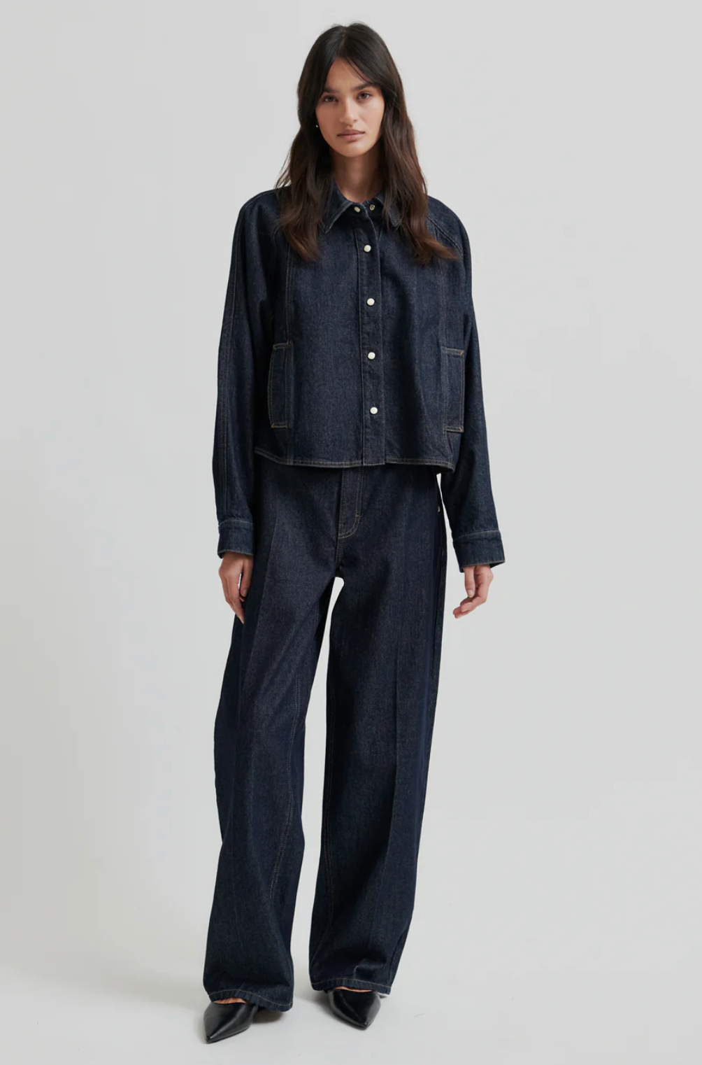 Columbus New Denim Trousers, dark blue denim