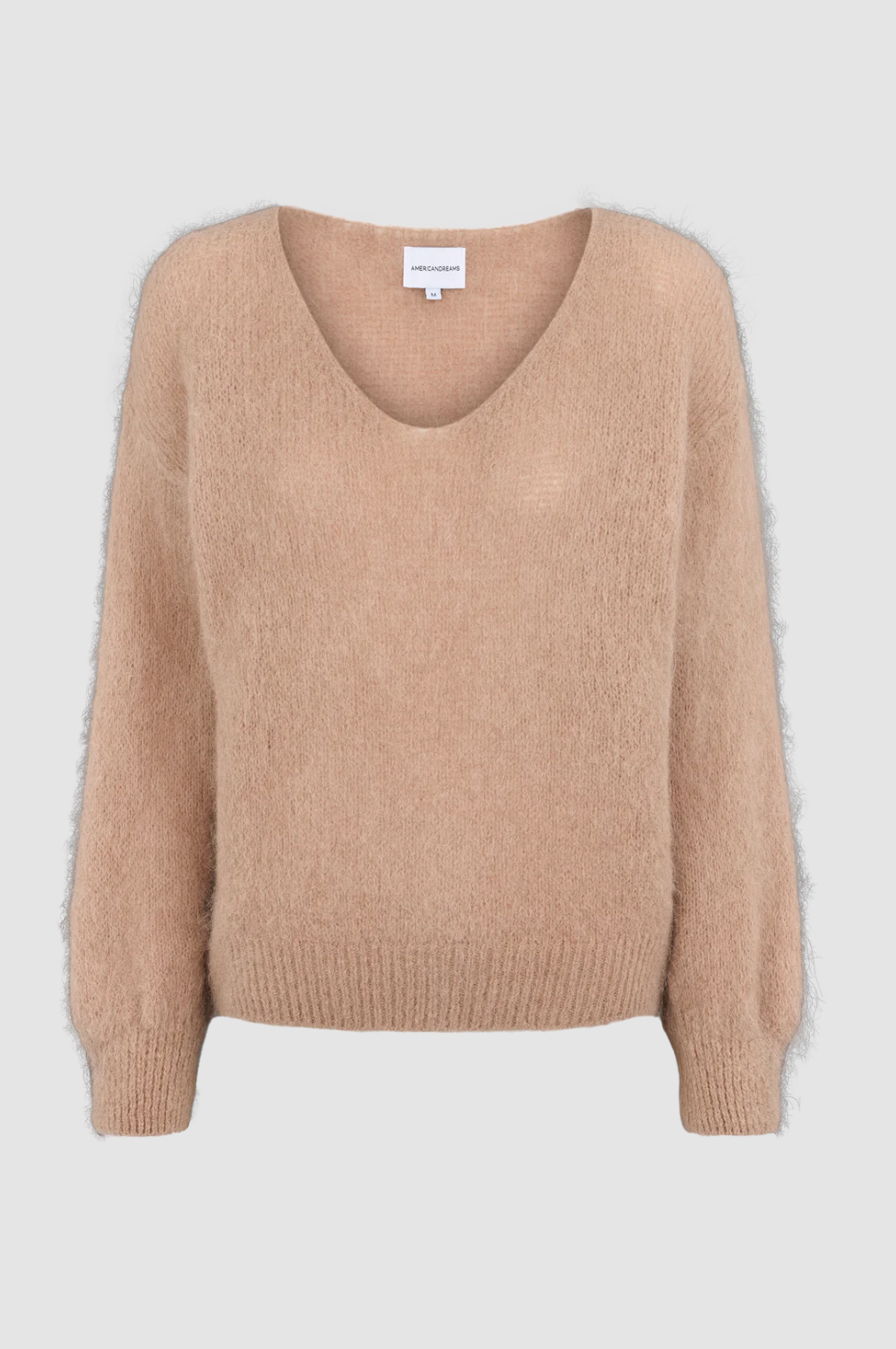 Milana alpakkaneule, medium brown