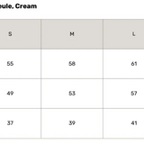 Lyhythihainen cashmereneule, Cream