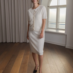 Karlia cashmere neuletakki, cream