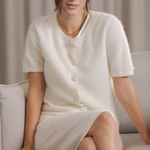Karlia cashmere neuletakki, cream