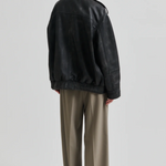 Auras Leather Jacket, black