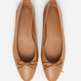 Flattered - Bodil ballerinat nahkaa, cognac
