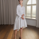 Clarette pitkähihainen mekko, white