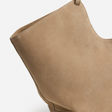Dahlia tote bag, suede sand