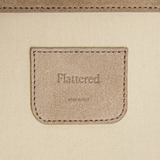 Dahlia tote bag, suede sand