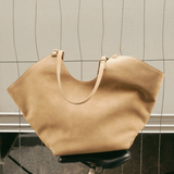 Dahlia tote bag, suede sand