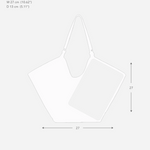 Dahlia tote bag, suede sand
