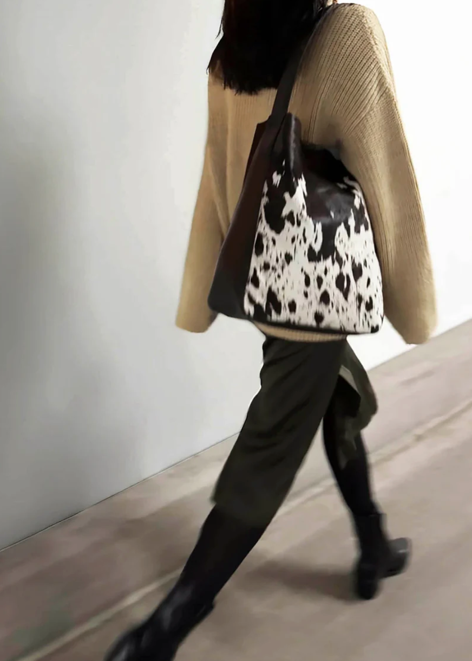 Shelby Bag, Cow Print