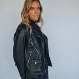 Mitchel Mol Leather Jacket, black