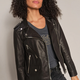 Mitchel Mol Leather Jacket, black