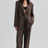 Lino housut, Chocolate Brown