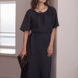 Leveähihainen pellavapaita, Dark Navy