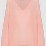 Silja mohairneule DREAM, Peach/Medium Brown