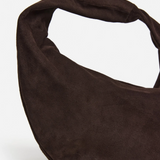 Flattered - Alva shoulder bag, suede chocolade