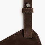 Dahlia tote bag, suede Chocolade