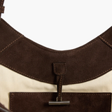 Dilba Mini Tote Bag, Suede Chocolade