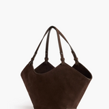 Dilba Mini Tote Bag, Suede Chocolade