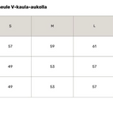 Pitkähihainen cashmereneule v-kaula-aukolla, Cream