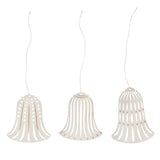 Joulukellot 3kpl, Off White