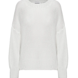 Pepper puuvillaneule, White