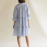 Ruffled mekko, Checker Blue