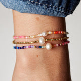 Rainbow Nomad Bracelet, Gold