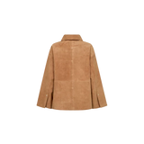 Justina Suede Jacket, Tan