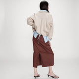 Verve Bomber Jacket tekonahkaa, Greige