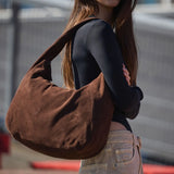 Samara Bag Suede, Dark Brown