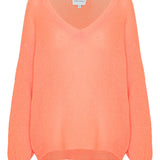 Silja mohairneule HOPE, Orange/Lime Green
