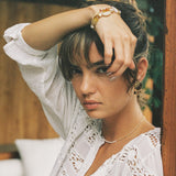 Slim Pearly Necklace, Gold