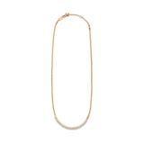 Slim Pearly Necklace, Gold