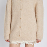 Syringabrushed Verna neuletakki, Beige