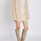 Syringabrushed Verna neuletakki, Beige