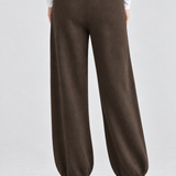 Venny housut bambuneulosta, Dark Brown
