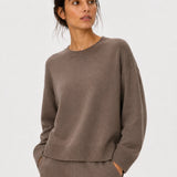 Venny collegepaita bambuneulosta, Brown