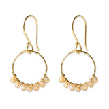 Compassion Citrine korvakorut, Gold Plated