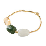 Desirable Moonstone Aventurine Citrine rannekoru, Gold Colored