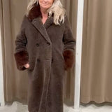 Fiona tekoturkistakki, Chocolate Brown