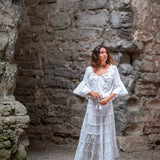 Aline pitsihame, White